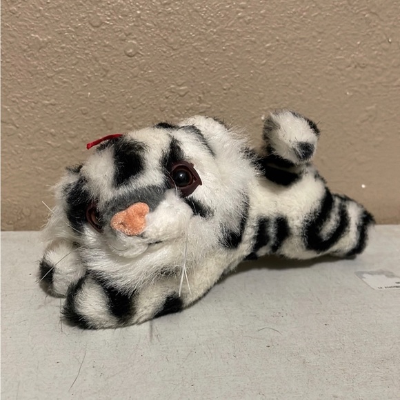 Vintage White Siberian Tiger Plush 8” Stuffed Animal Plush Toy Nanco - Picture 1 of 3
